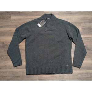 Rodd & Gunn Stanmore Bay Knit Wool Quarter Zip Sweater Bottle Green Mens 3XL NEW